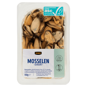 Jumbo Mosselen Gekookt 150g Afbeelding